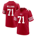 SF.49ers #71 Trent Williams Player Red Game Home ROCER Stitched Jerseys