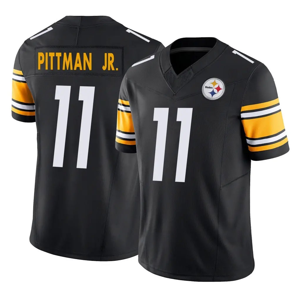P.Steelers #11 Michael Pittman Jr. Player Black Limited Vapor F.U.S.E. Home Game ROCER Stitched Jerseys