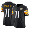 P.Steelers #11 Michael Pittman Jr. Player Black Limited Vapor F.U.S.E. Home Game ROCER Stitched Jerseys