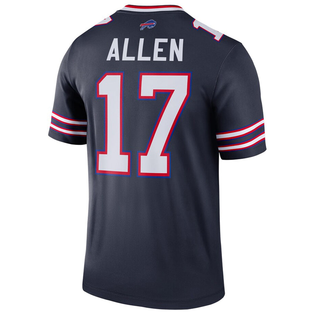 B.Bills #17 Josh Allen Player Navy Inverted  Legend Game ROCER Stitched Jerseys