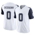 D.Cowboys #0 DeMarvion Overshown Player White-Navy Limited Vapor F.U.S.E. Home Game ROCER Stitched Jerseys