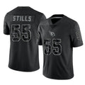 A.Cardinals #55 Dante Stills Player Black RFLCTV Limited Home Game ROCER Stitched Jerseys