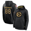 P.Steelers #88 Pat Freiermuth Player Black Salute to Service Hoodies Limited Game ROCER Stitched Jerseys