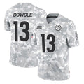 P.Steelers #13 Rico Dowdle Player Arctic Camo Limited Salute To Service Home Game ROCER Stitched Jerseys