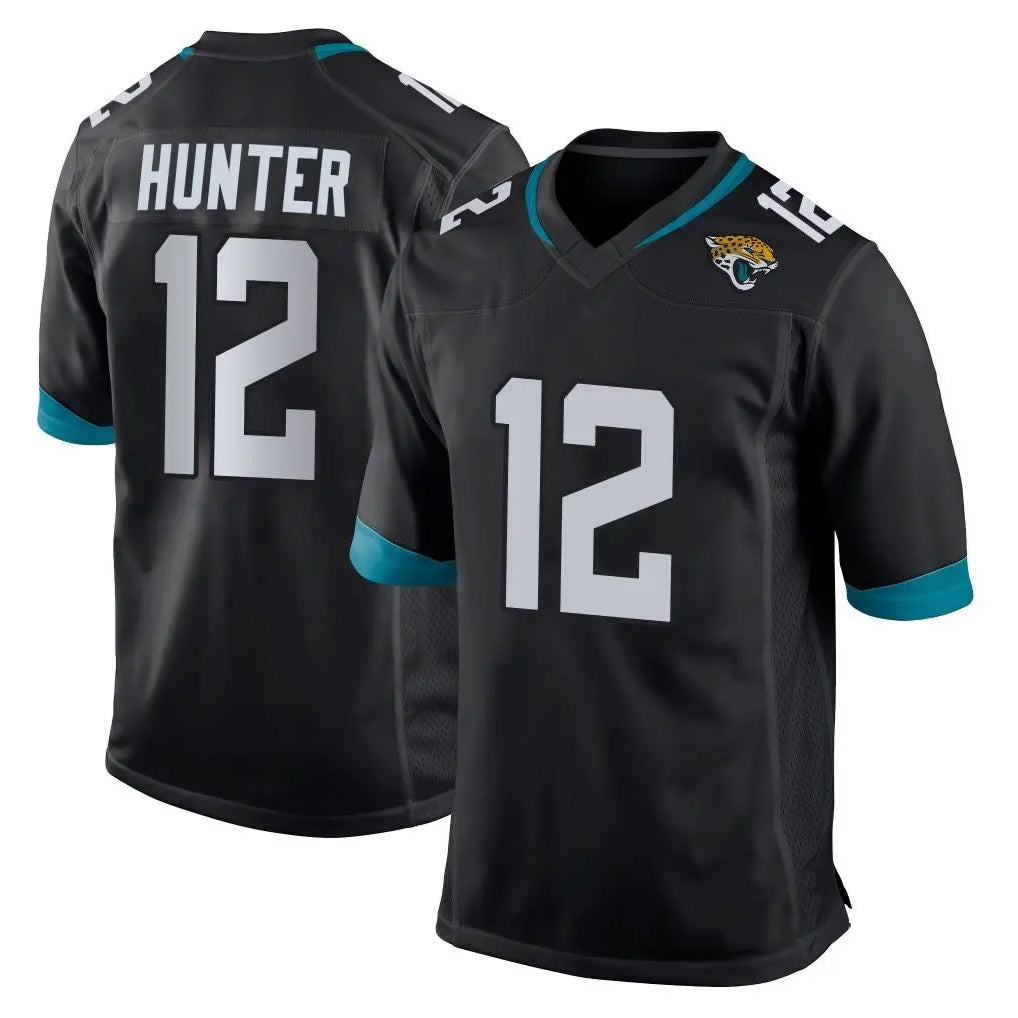 J.Jaguars #12 Travis Hunter Player Black Home Game ROCER Stitched Jerseys
