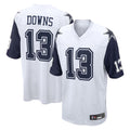D.Cowboys #13 Caleb Downs Player White-Navy Home Game ROCER Stitched Jerseys