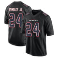 H.Texans #24 Derek Stingley Jr. Player Black Fashion Home Game ROCER Stitched Jerseys