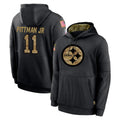 P.Steelers #11 Michael Pittman Jr. Player Black Salute to Service Hoodies Limited Game ROCER Stitched Jerseys