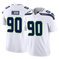 S.Seahawks #90 Jarran Reed Player White Limited Vapor F.U.S.E. Home Game ROCER Stitched Jerseys