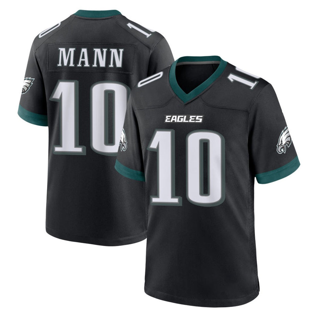 P.Eagles #10 Braden Mann Player Black Game Home ROCER Stitched Jerseys