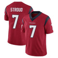 H.Texans #7 CJ Stroud Player Red Limited Vapor Untouchable Home Game ROCER Stitched Jerseys