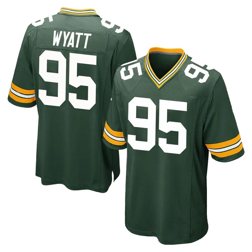 GB.Packers #95 Devonte Wyatt Player Green Home Game ROCER Stitched Jerseys