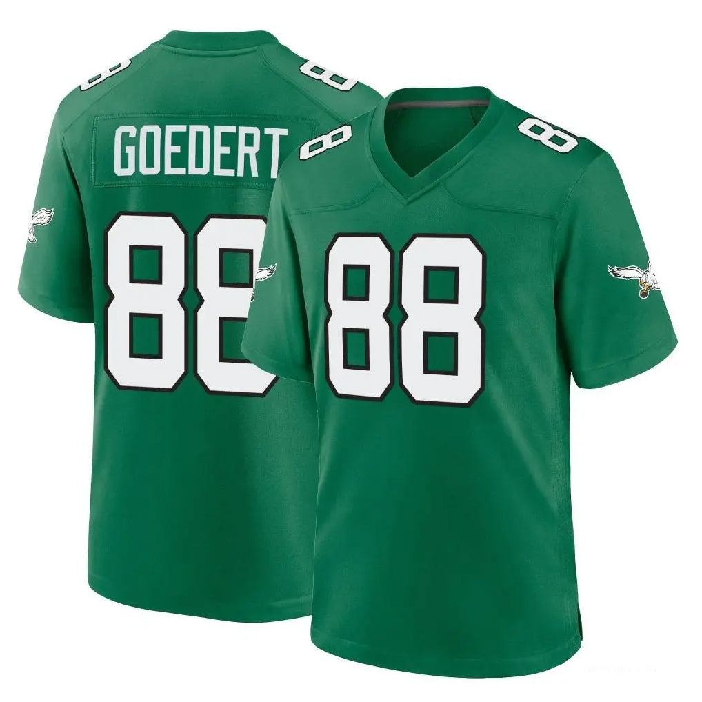 P.Eagles #88 Dallas Goedert Player Green Kelly Alternate Home Game ROCER Stitched Jerseys