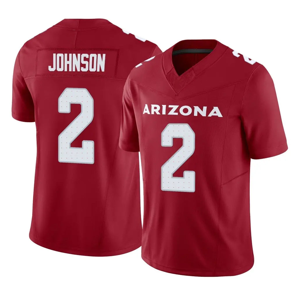 A.Cardinals #2 Will Johnson Player Cardinal Vapor F.U.S.E. Limited Home Game ROCER Stitched Jerseys
