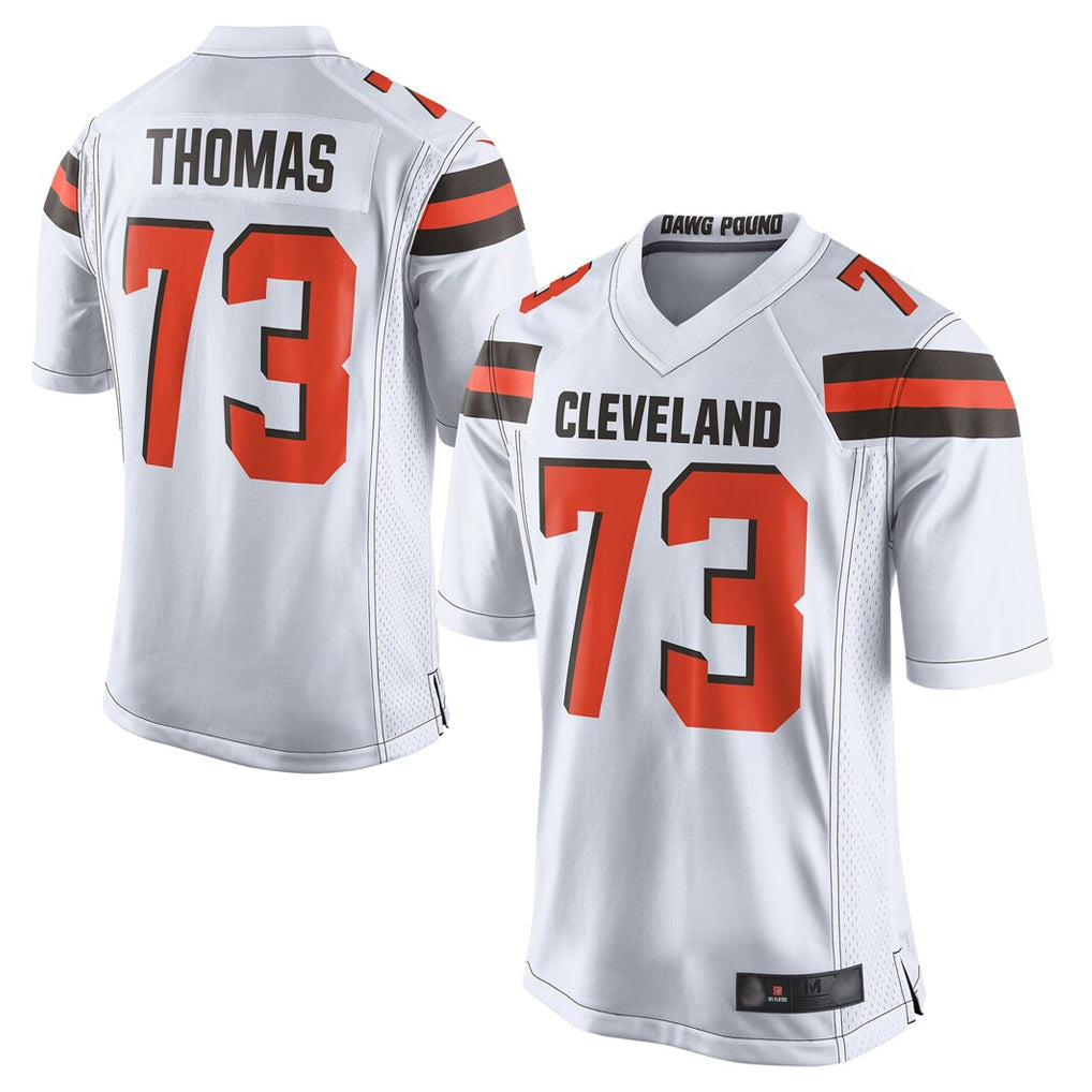 C.Browns #73 Joe Thomas Player White Limited Home Game ROCER Stitched Jerseys