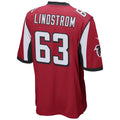 A.Falcons #63 Chris Lindstrom Player Red Replica Game ROCER Stitched Jerseys