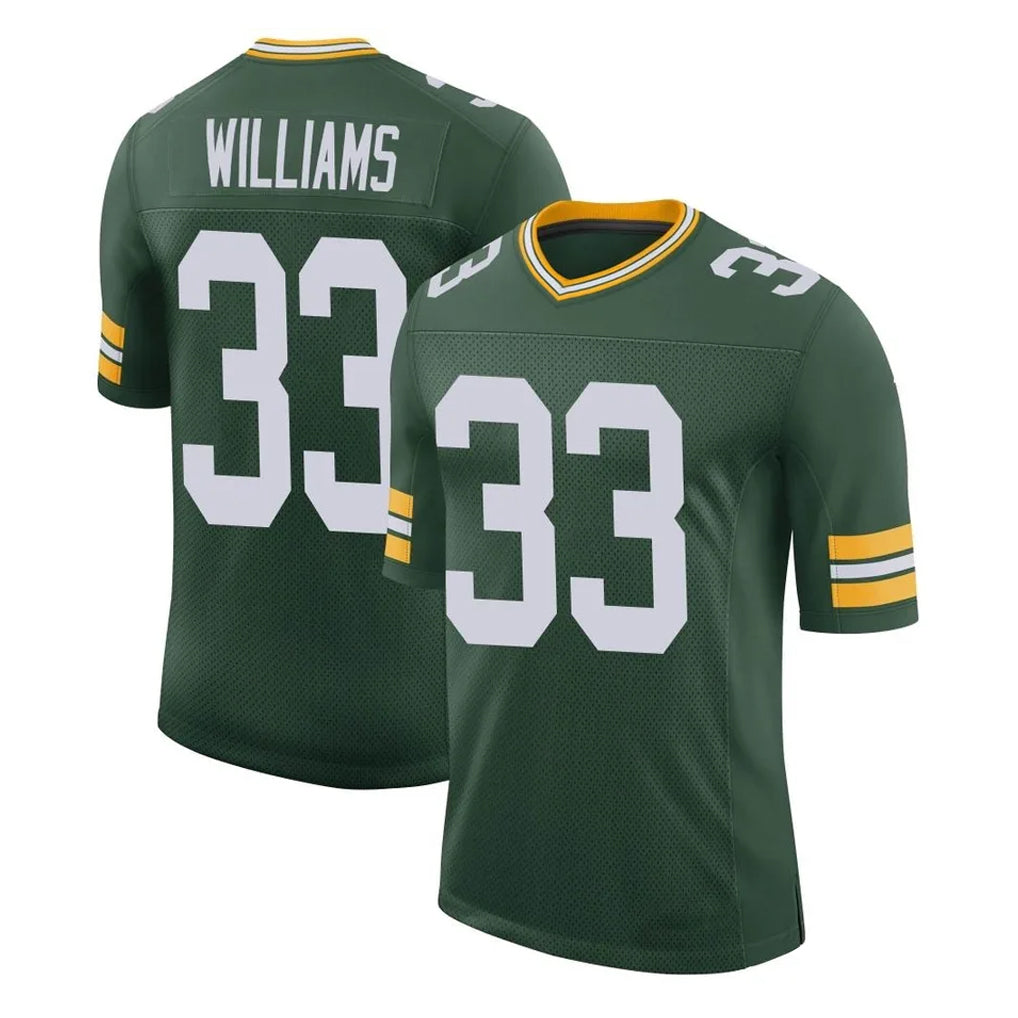 GB.Packers #33 Evan Williams Player Green Limited Classic Home Game ROCER Stitched Jerseys