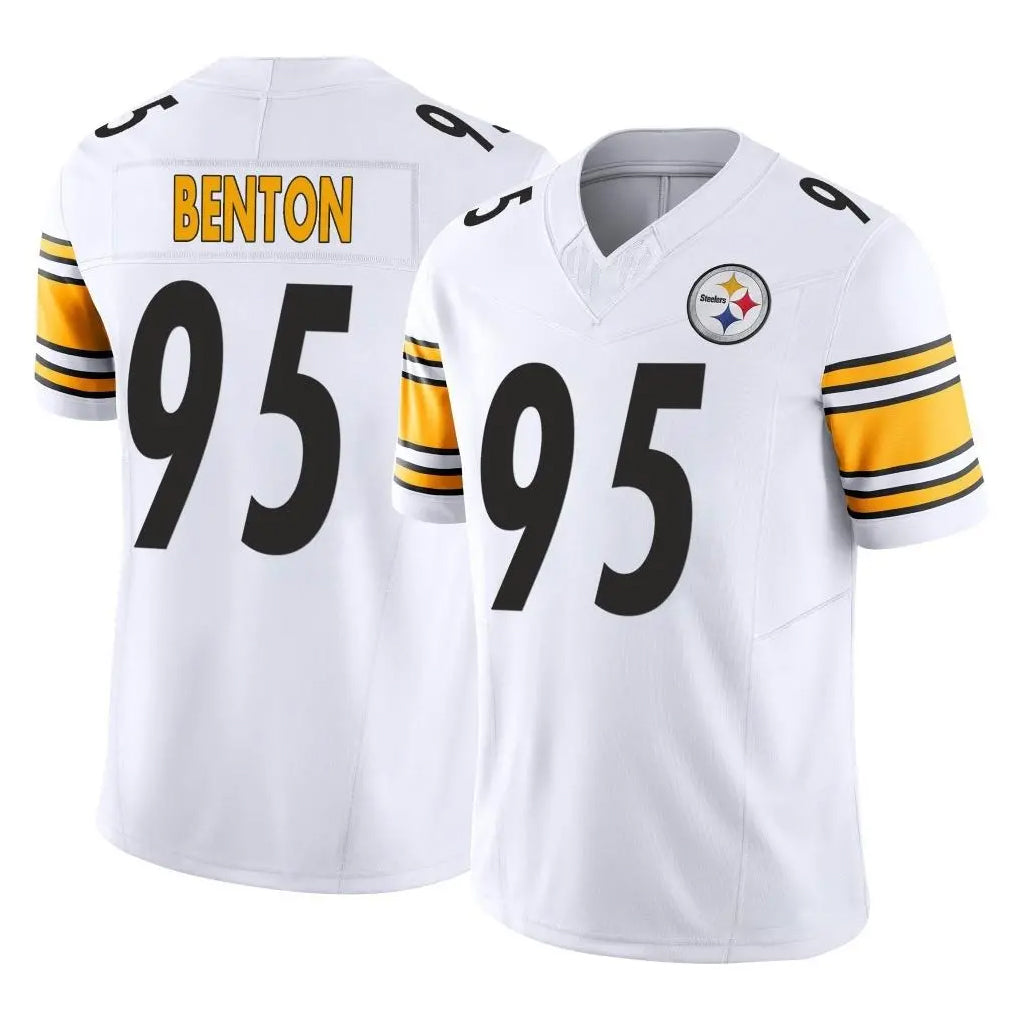P.Steelers #95 Keeanu Benton Player White Limited Vapor F.U.S.E. Home Game ROCER Stitched Jerseys