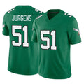 P.Eagles #51 Cam Jurgens Player Green Kelly Alternate Vapor F.U.S.E. Home Game ROCER Stitched Jerseys