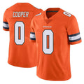D.Broncos #0 Jonathon Cooper Player Orange Vapor Untouchable Limited Home Game ROCER Stitched Jerseys