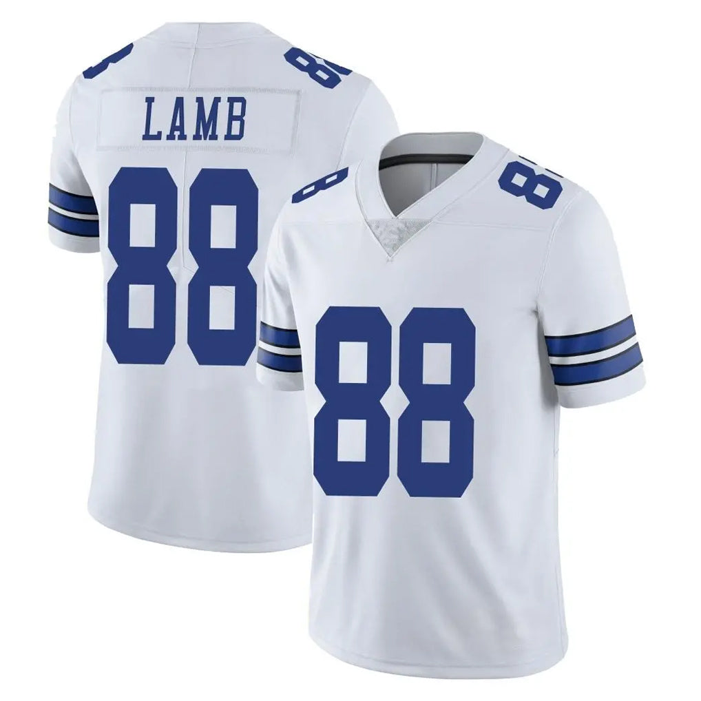D.Cowboys #88 CeeDee Lamb Player White Vapor Untouchable Limited Home Game ROCER Stitched Jerseys
