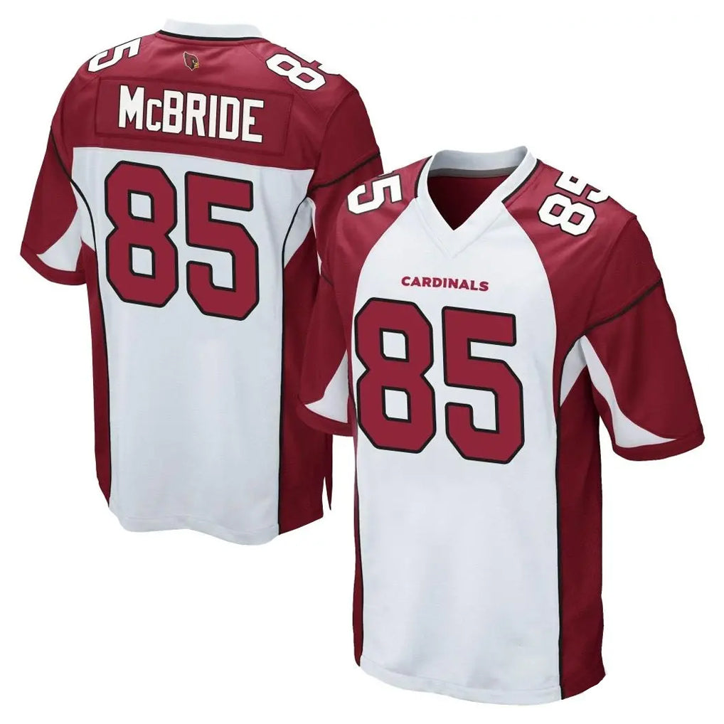 A.Cardinals #85 Trey McBride Player White Cardinal Home Game ROCER Stitched Jerseys