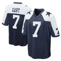 D.Cowboys #7 Rashan Gary Player Navy-White Alternate Home Game ROCER Stitched Jerseys