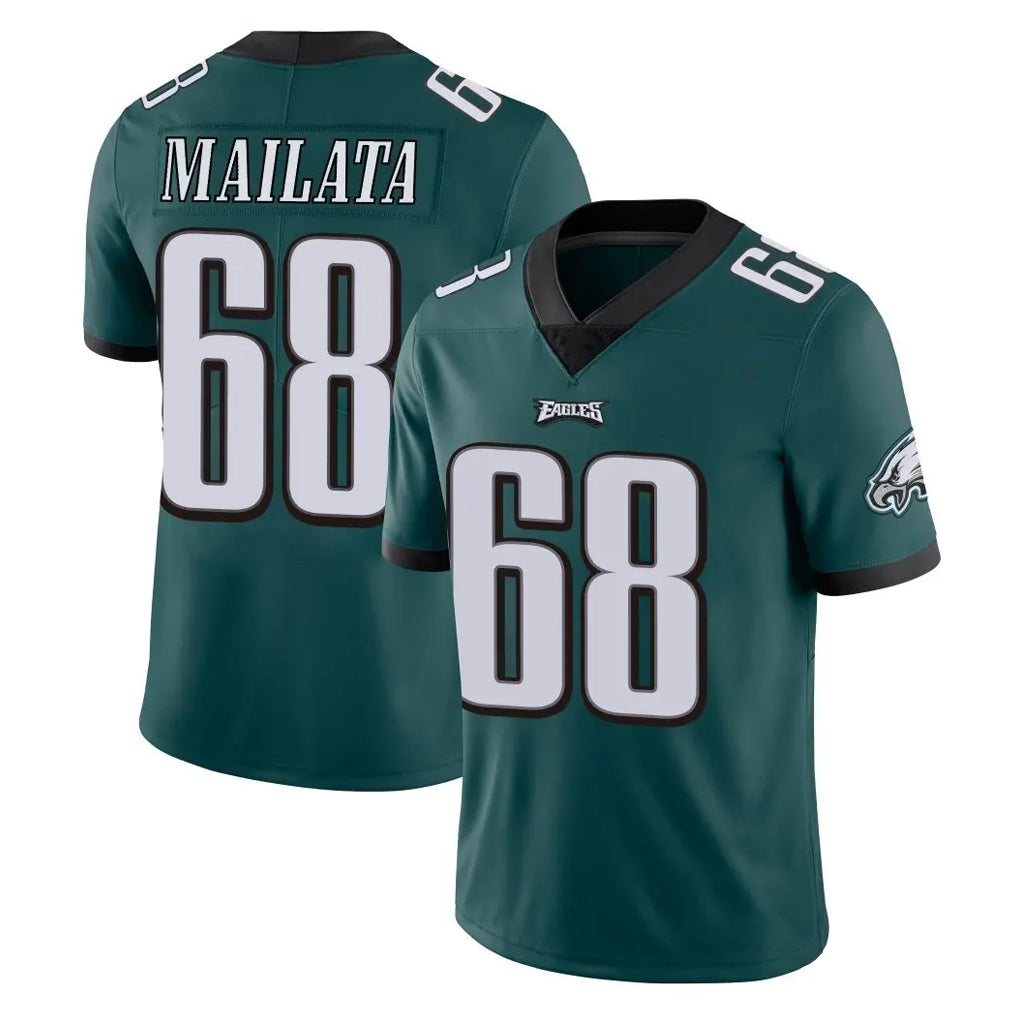 P.Eagles #68 Jordan Mailata Player Team Color Green Vapor Untouchable Home Game ROCER Stitched Jerseys
