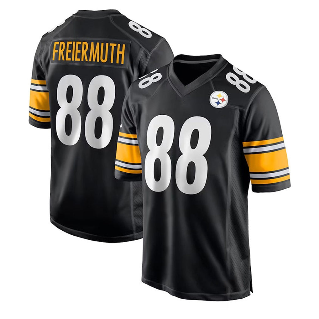 P.Steelers #88 Pat Freiermuth Player Black Home Game ROCER Stitched Jerseys