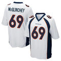 D.Broncos #69 Mike McGlinchey Player White Game ROCER Stitched Jerseys