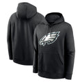 P.Eagles ## Eagles Blank Player Black LOGO Pullover Hoodies Home Game ROCER Stitched Jerseys