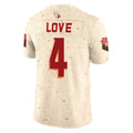A.Cardinals #4 Jeremiyah Love Player Cream Rivalries Collection Vapor Limited Home Game ROCER Stitched Jerseys