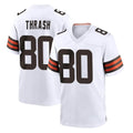 C.Browns #80 Jamari Thrash Player White Home Game ROCER Stitched Jerseys