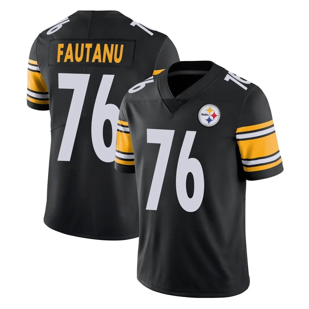 P.Steelers #76 Troy Fautanu Player Black Limited Vapor Untouchable Home Game ROCER Stitched Jerseys