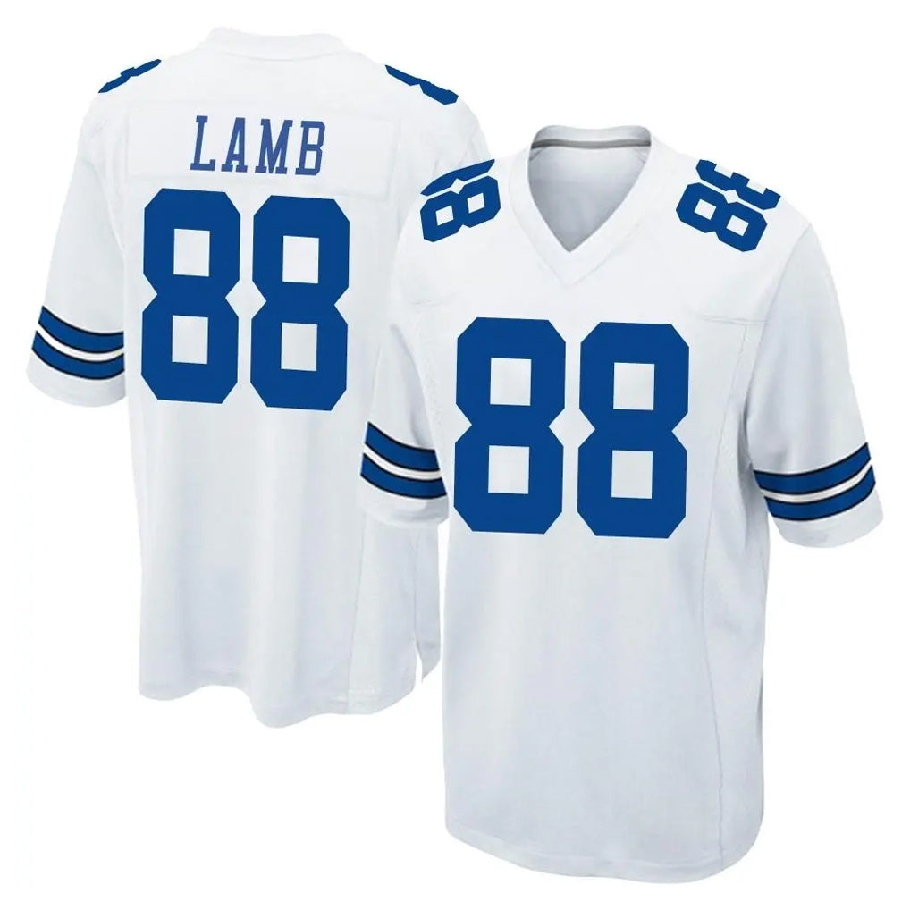 D.Cowboys #88 CeeDee Lamb Player White Home Game ROCER Stitched Jerseys