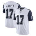 D.Cowboys #17 Brandon Aubrey Player White-Navy Limited Color Rush Vapor Untouchable Home Game ROCER Stitched Jerseys