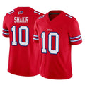 B.Bills #10 Khalil Shakir Player Red Vapor F.U.S.E. Jersey Limited Home Game ROCER Stitched Jerseys
