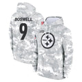 P.Steelers #9 Chris Boswell Player Arctic Camo Limited Salute to Service Pullover Hoodies Game ROCER Stitched Jerseys