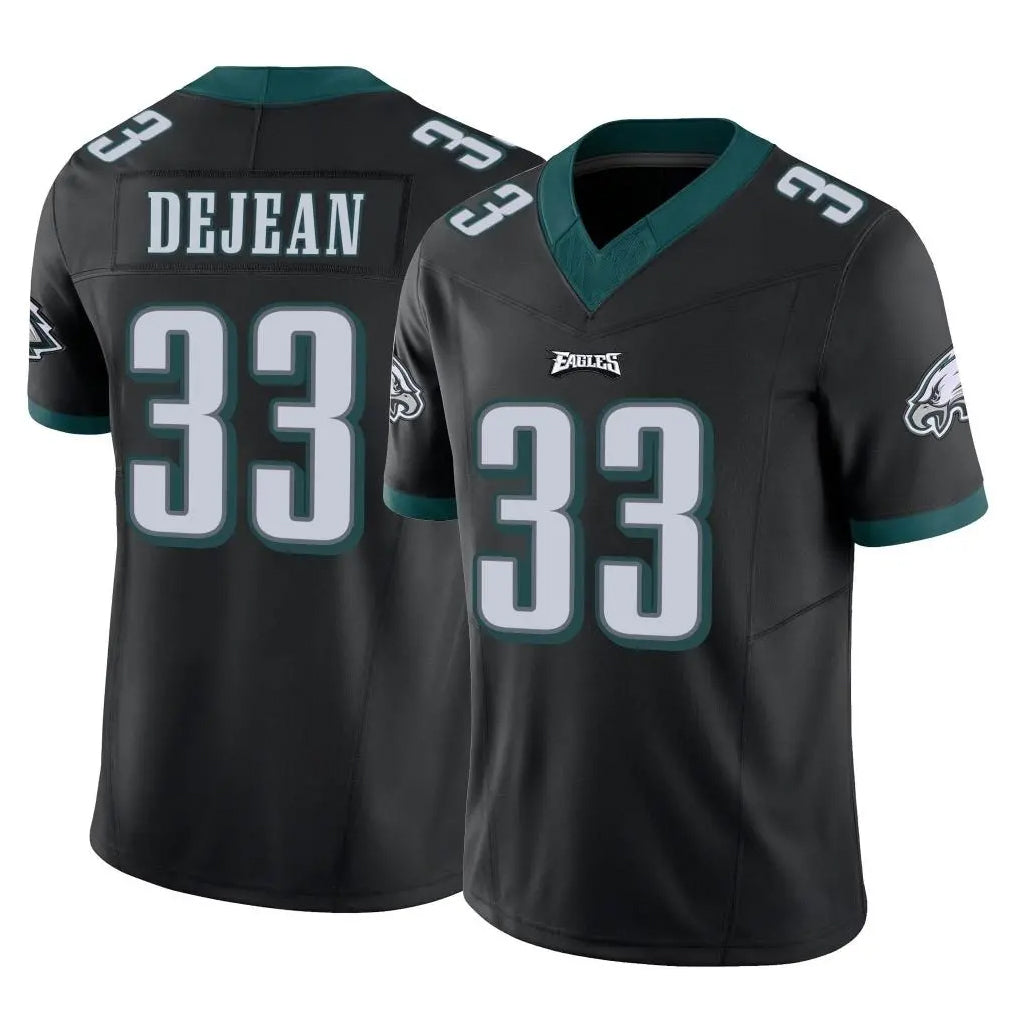 P.Eagles #33 Cooper DeJean Player Black Limited Vapor F.U.S.E. Home Game ROCER Stitched Jerseys