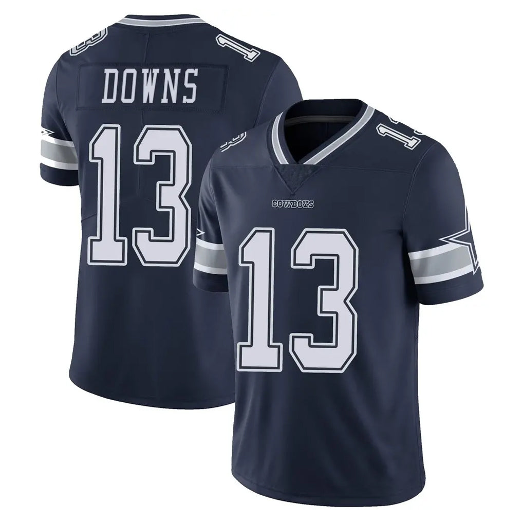D.Cowboys #13 Caleb Downs Player Navy Vapor Untouchable Limited Home Game ROCER Stitched Jerseys