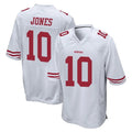 SF.49ers #10 Mac Jones Player White Home Game ROCER Stitched Jerseys