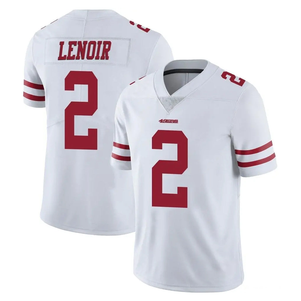 SF.49ers #2 Deommodore Lenoir Player White Limited Vapor Untouchable Home Game ROCER Stitched Jerseys