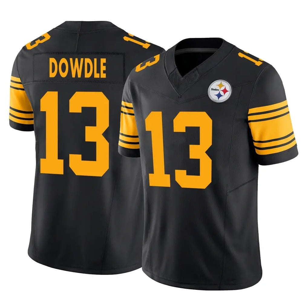 P.Steelers #13 Rico Dowdle Player Black Limited 2nd Alternate Vapor F.U.S.E. Home Game ROCER Stitched Jerseys