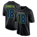 S.Seahawks #18 Elijah Arroyo Player Black Limited Fashion Home Game ROCER Stitched Jerseys