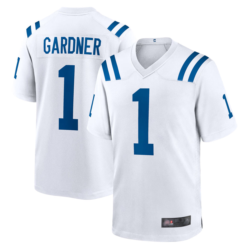 IN.Colts #1 Sauce Gardner Player White Home Game ROCER Stitched Jerseys
