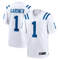 IN.Colts #1 Sauce Gardner Player White Home Game ROCER Stitched Jerseys