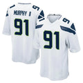 S.Seahawks #91 Byron Murphy II Player White Home Game ROCER Stitched Jerseys