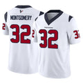 H.Texans #32 David Montgomery Player White Limited Vapor F.U.S.E. Home Game ROCER Stitched Jerseys