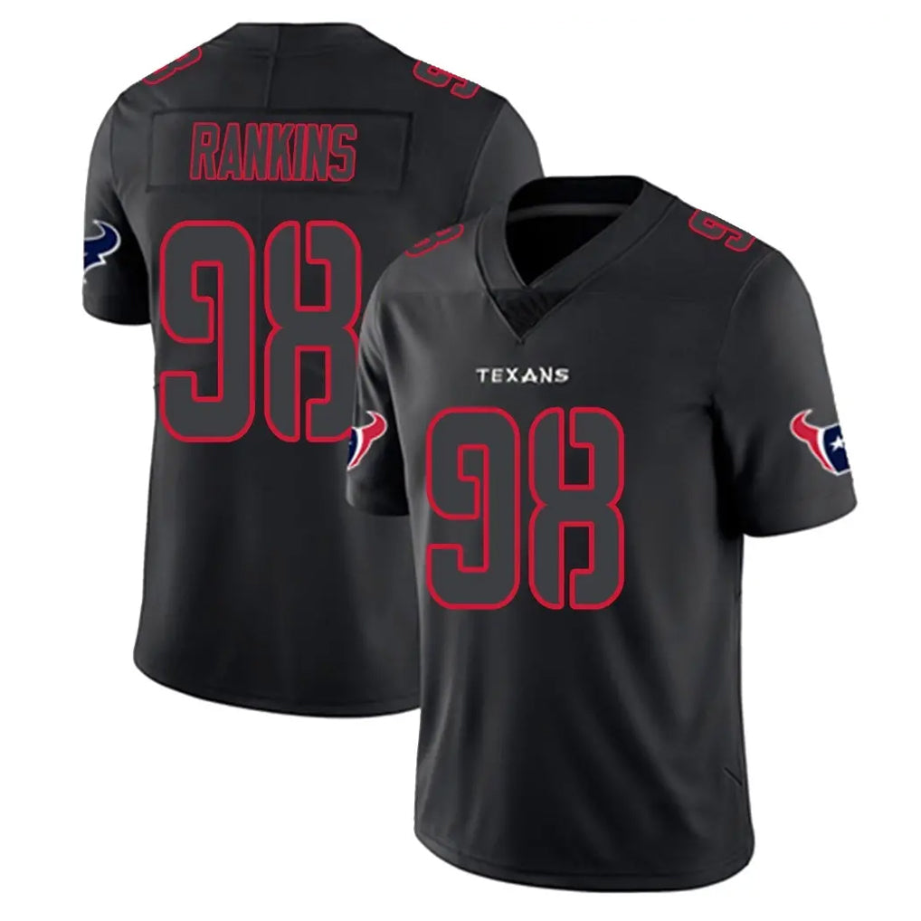 H.Texans #98 Sheldon Rankins Player Black Impact Limited Game ROCER Stitched Jerseys