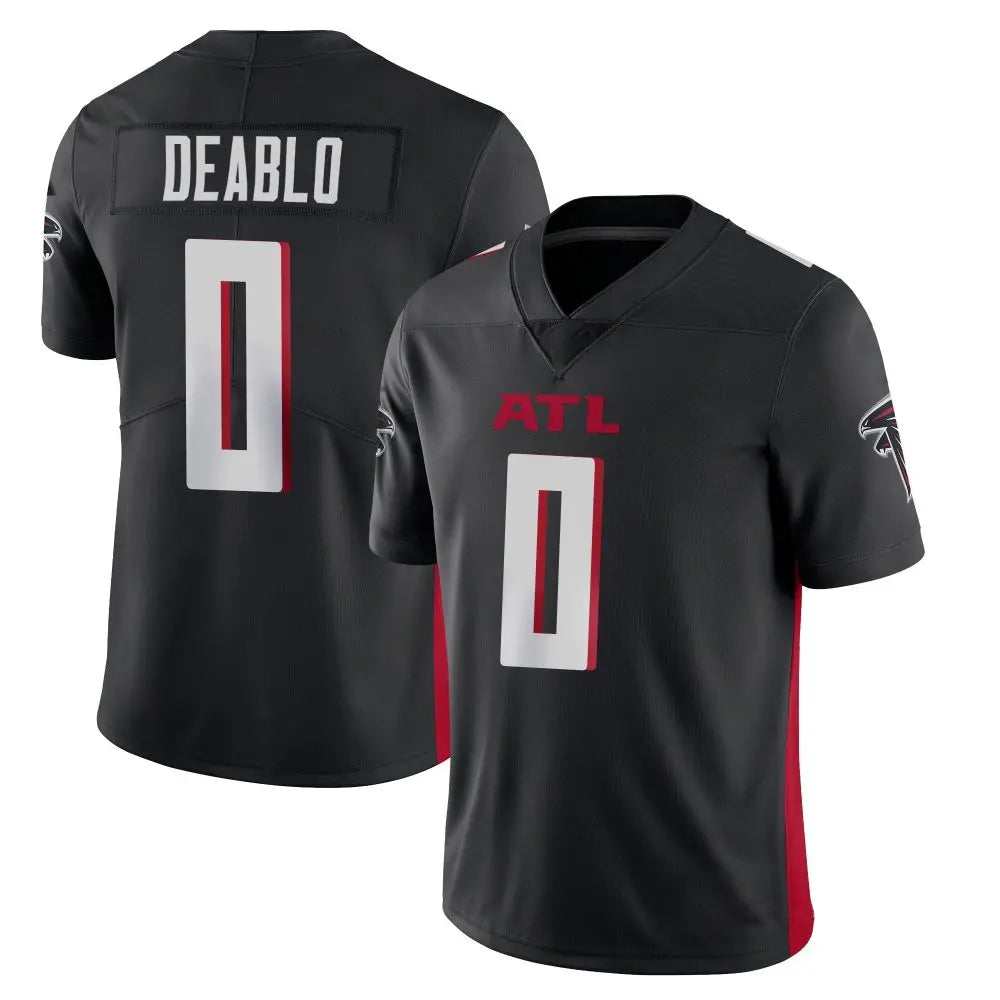 A.Falcons #0 Divine Deablo Player Black Vapor Limited Home Game ROCER Stitched Jerseys